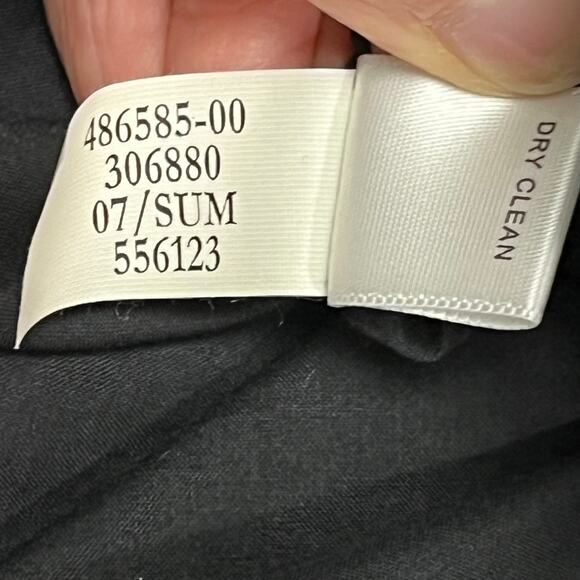 Banana Republic Black A-Line‎ Woven Cotton Skirt Floral Embroidered Knee 14 - Picture 10 of 10